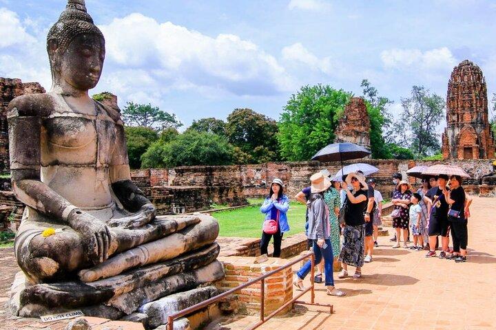 Excursión a los templos de Ayutthaya desde Bangkok con crucero por el río Grand Pearl