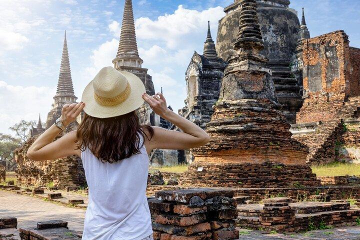 Excursión a los templos de Ayutthaya desde Bangkok con crucero por el río Grand Pearl