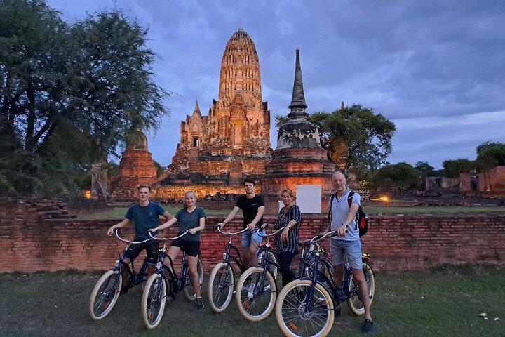 Halvdag Ayutthaya Sunset Cykelutflykt