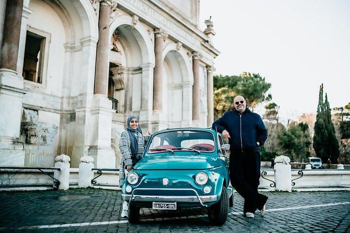 ローマフィアット500ツアー（写真撮影オプション付き）