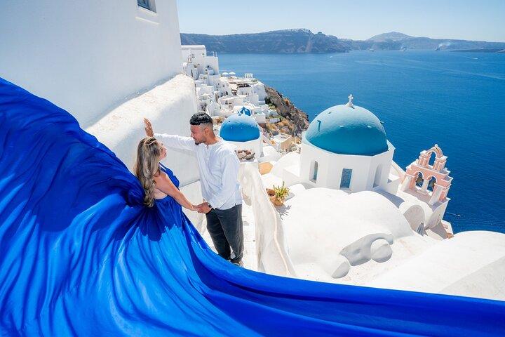 レンタルフライングドレス撮影サントリーニ