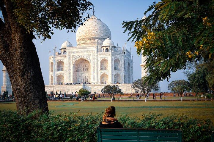 Skip the line-Taj Mahal dagstur med tog