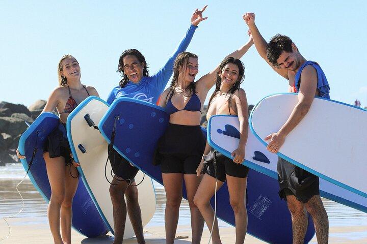 Aula de surf de 2 horas no The Spit, Main Beach (maiores de 14 anos)