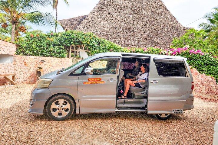 Zanzibar flygplats och färjetransfer Nungwi, Kendwa och Kidoti