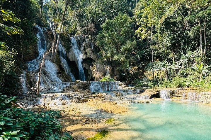 Day Trek a Cachoeira de Kuangsi e Santuário de Urso - Luang Prabang excursão de dia inteiro