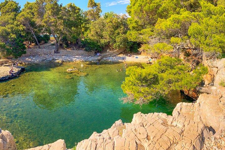 Cavtat till Lokrum Island, Betina Cave & St Jacobs strand båttur