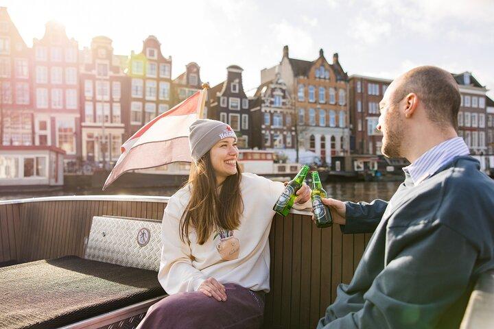 Amsterdam : Crociera sul Canale Heineken + Bevande e Guida Live