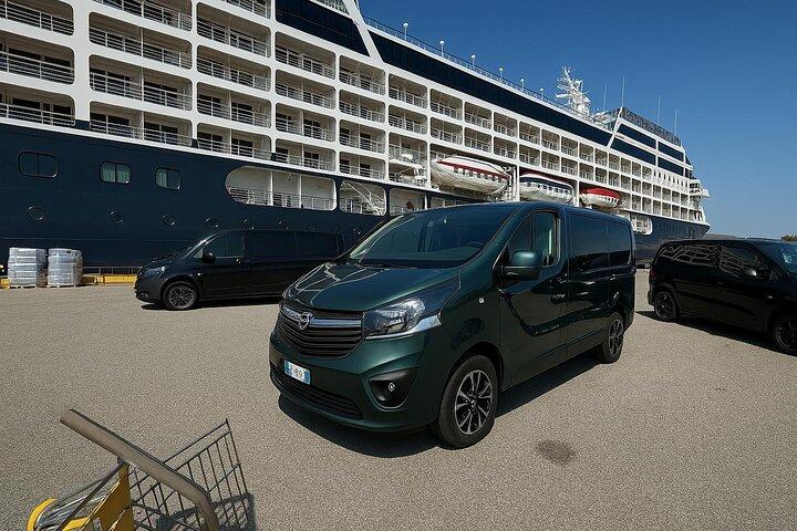 Traslado privado: Porto de cruzeiros de Civitavecchia para Roma (ou retorno)
