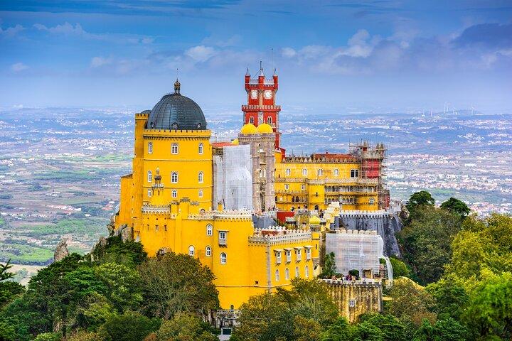 Lisbonne : Sintra, palais Pena, château mauresque et visite de la Regaleira