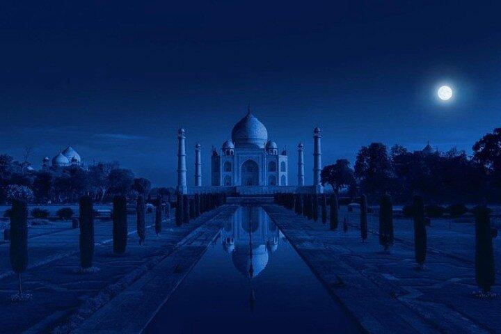 フルムーンライトタージマハルツアー-タージマハルの夜景