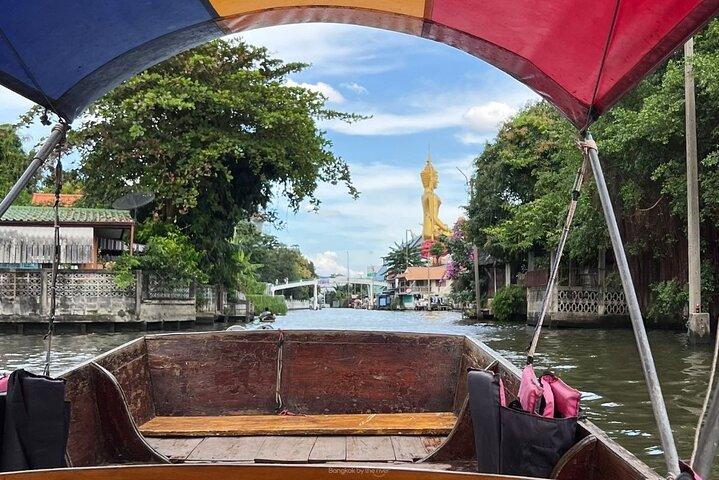 Crucero privado personalizable por el Canal de Bangkok hasta el Gran Buda y el Mercado