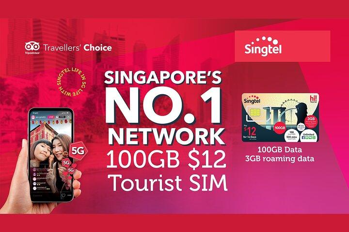 Singapore Singtel Migliori SIM turistiche 5G / 4G con carta di trasporto SG