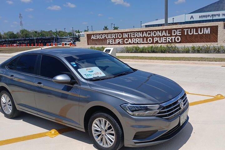 Privat rundturstransport från Tulum flygplats till hotell