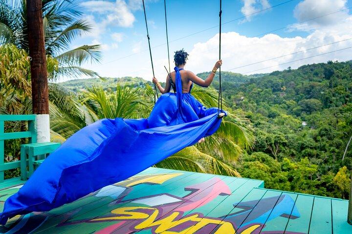 Jamaica Swing Drone Fotoshoot met Dress Lunch en Vervoer