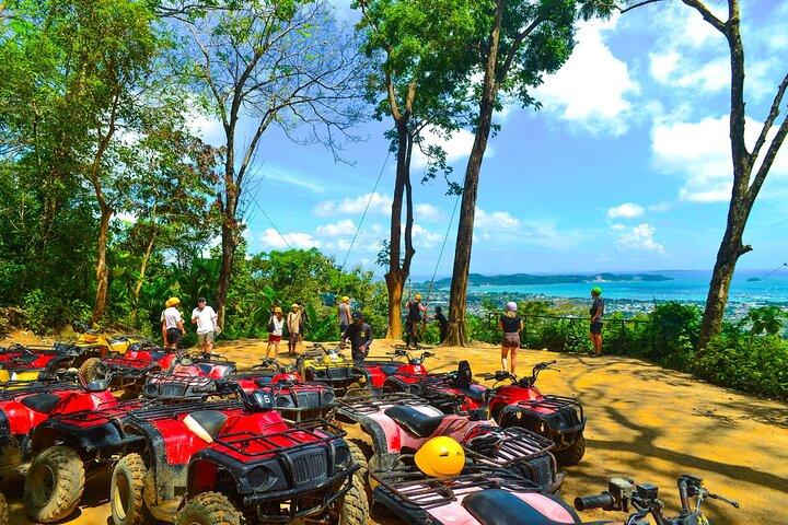 Phuket Jungle ATV Ride Combo de emoción en tirolina