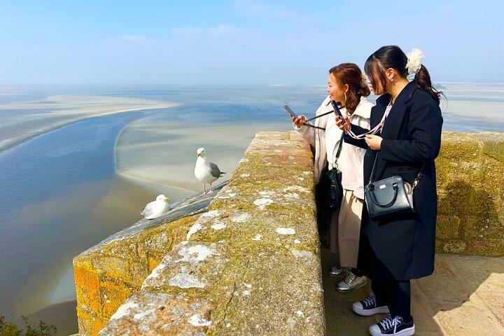 Excursion privée d'une journée de Paris au Mont Saint-Michel et à Étretat