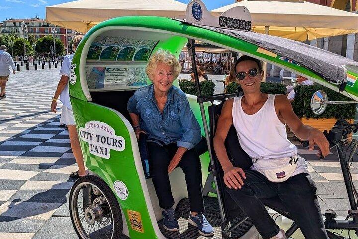 Tour guidato in taxi in bicicletta ecologico da Nizza