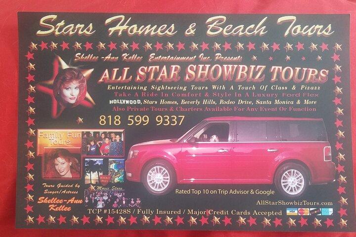 All Star Showbiz Tours. スターズ・ホーム、ビーチツアー、その他！