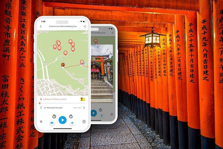 Excursión a pie a Kyoto Fushimi Inari Taisha con audioguía