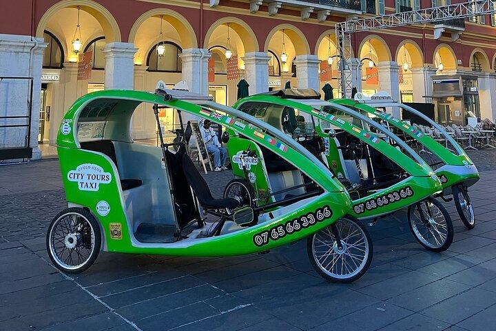 Tour guidato in taxi in bicicletta ecologico da Nizza