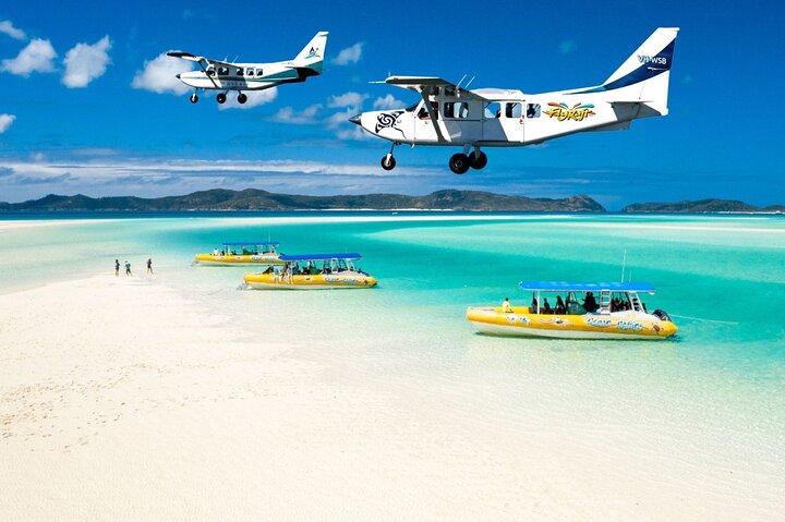 Fly-Raft-Paket: Whitehaven Beach, Schnorcheln und Rundflug