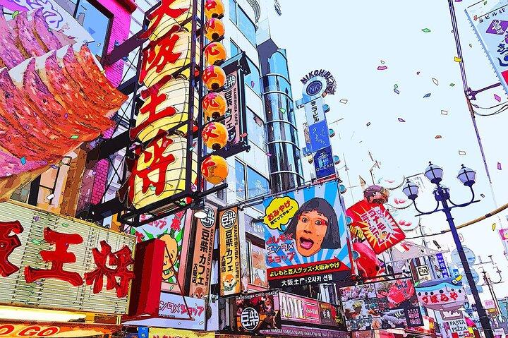 Osaka Halve dag wandeltocht met een Expert Lokale Gids