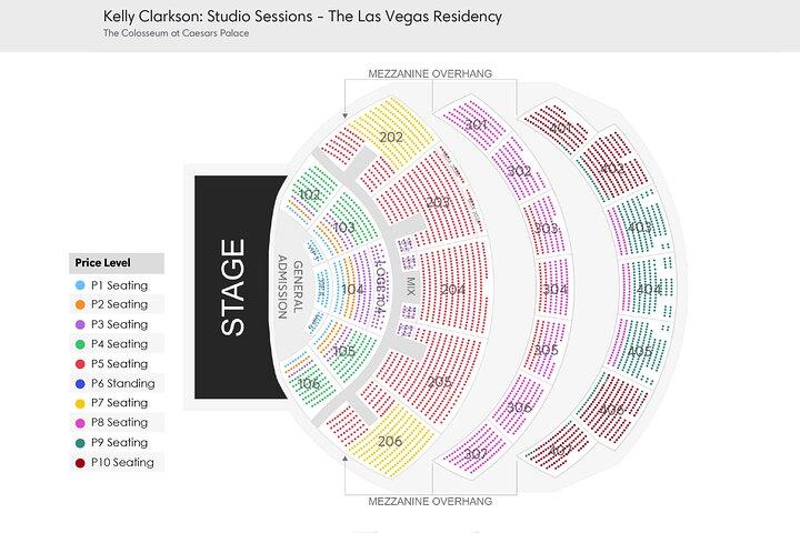 Kelly Clarkson : Séances en studio au Colisée, Caesars Palace
