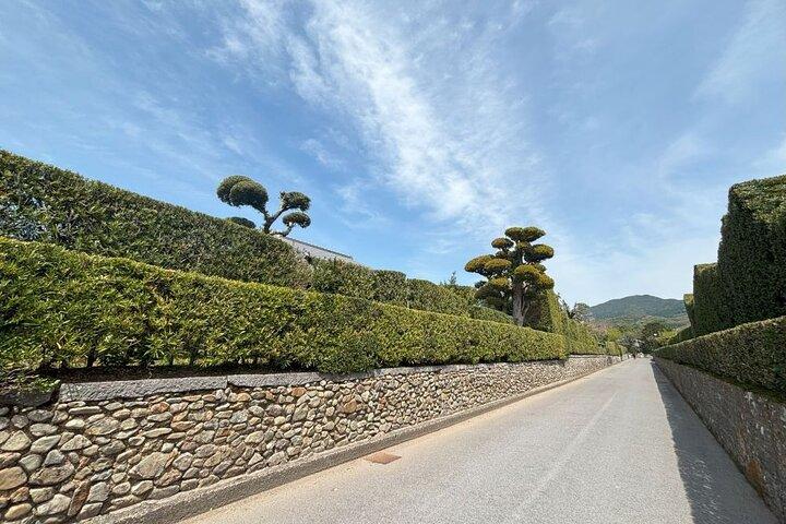 Excursión privada en coche a los jardines samurái de Chiran y al Museo de la Paz
