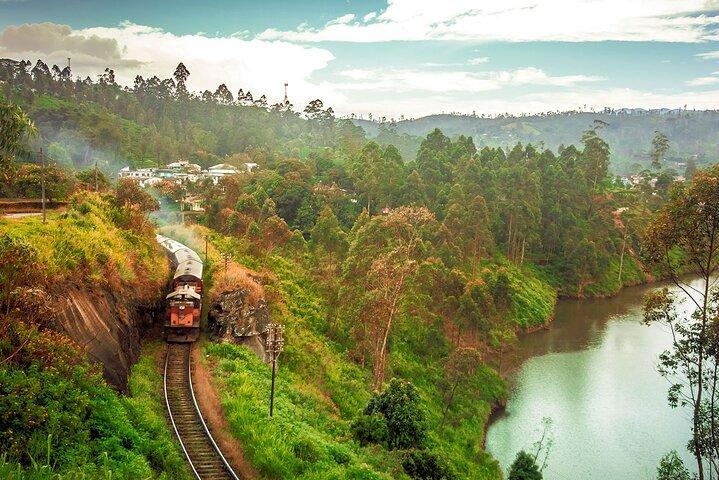 Billete de tren panorámico de primera clase desde Kandy a Ella