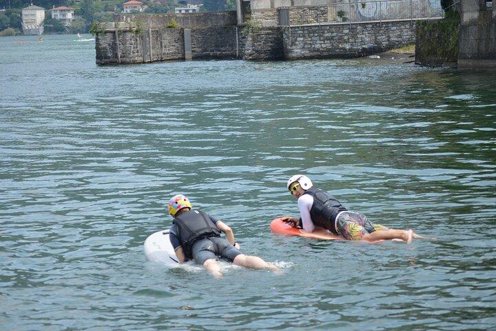 Clase de surf en el Lago de Como con Aperitif