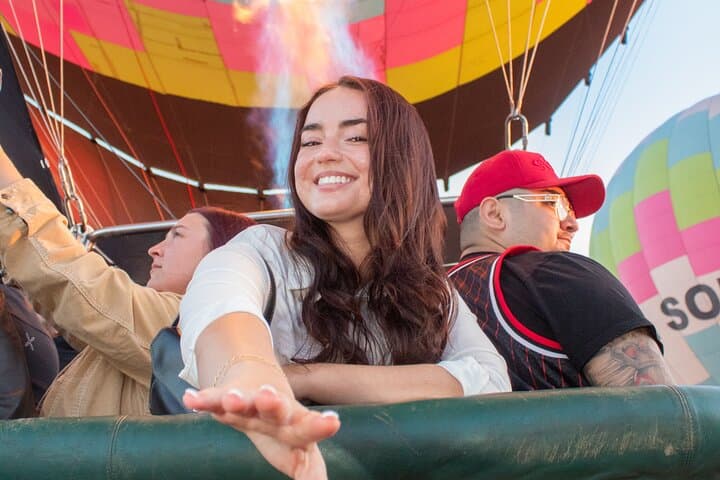 Hot Air Balloon Flight with Breakfast in Cave and Transportation
