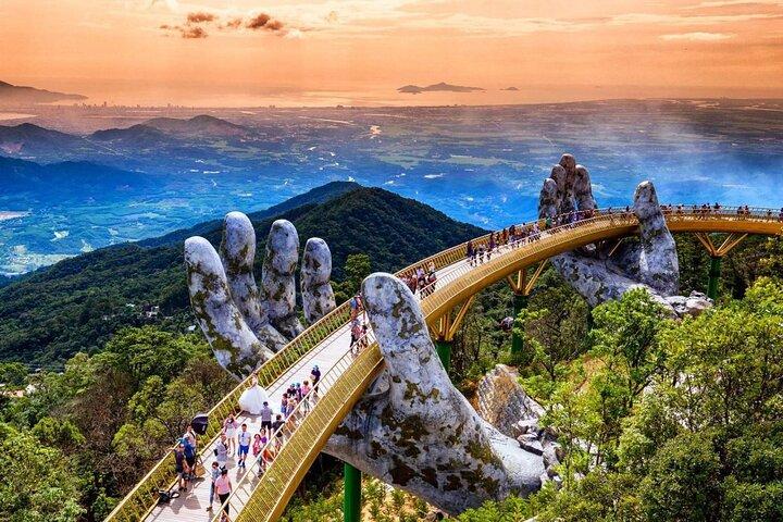 Visite du Golden Bridge et du téléphérique de Ba Na Hills au départ de Hoi An/DA Nang