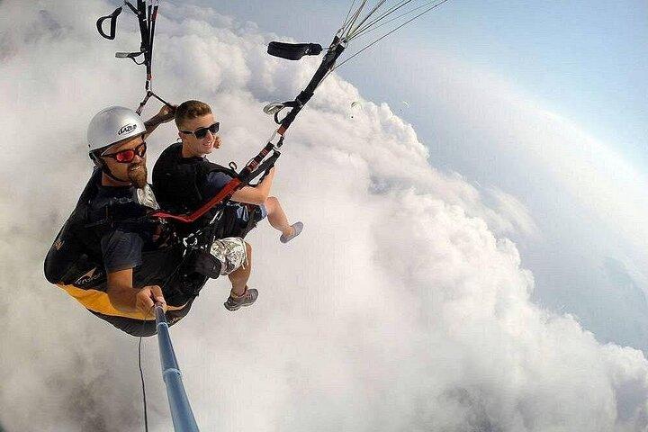 Tandem Paragliding with a Licensed Pilot from Side