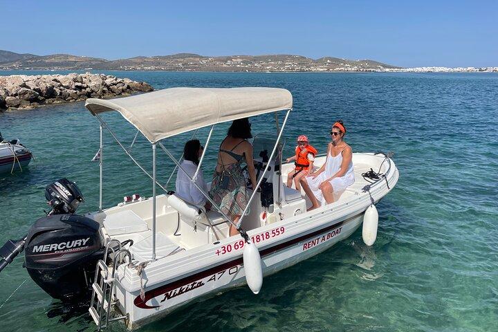 Aluguer de barcos na Costa de Paros