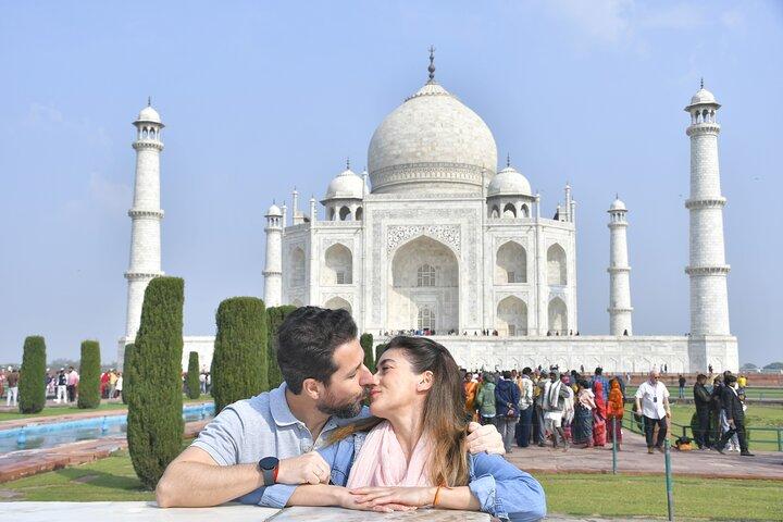Desde Delhi : Excursión de un día al Taj Mahal & Red Fort de lujo Todo Incluido