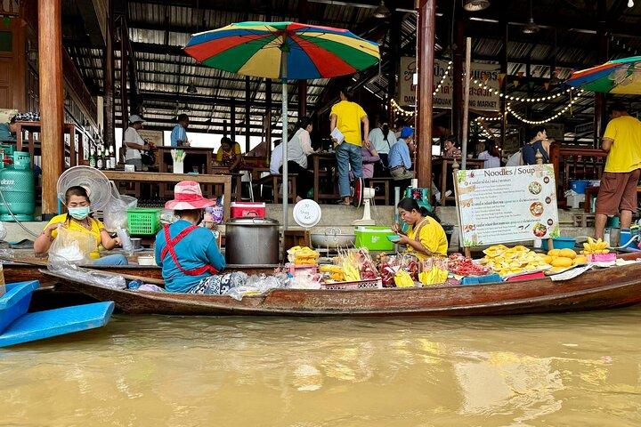 Bangkok : Mercado Flutuante e Descoberta do Mercado de Trens