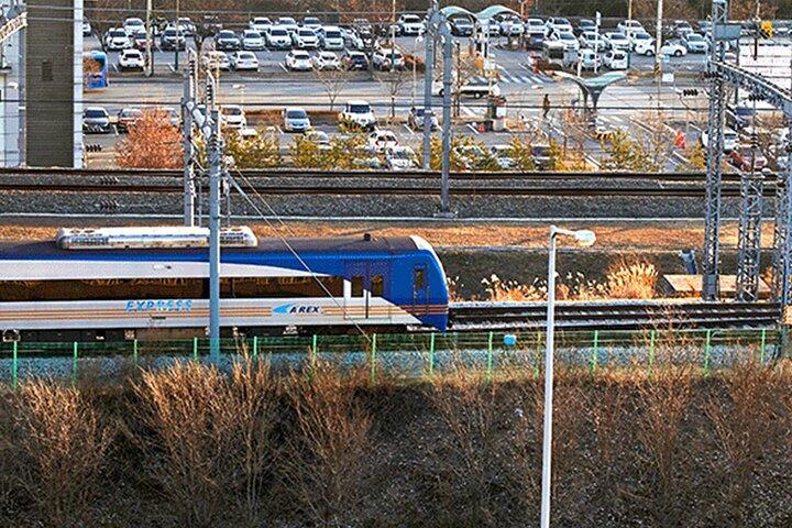 Corée du Sud AREX Express Train de l'aéroport d'Incheon à Séoul