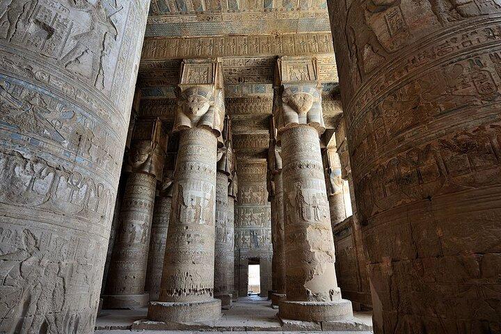 Privétransfer naar Hurghada met bezoek aan de Dendera-tempel vanuit Luxor