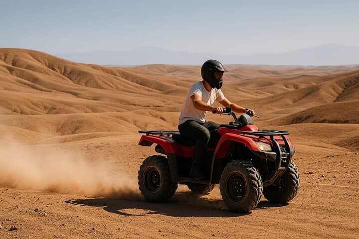 Marrakech : Agafay desert ; Quad Biking, Camel Ride and Dinner