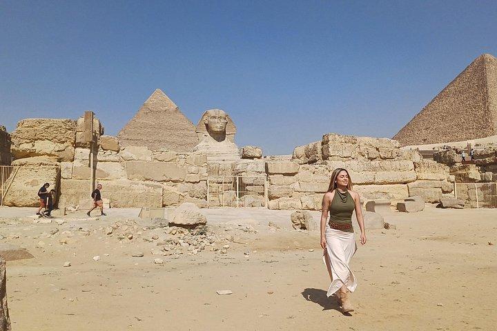 Giza Pyramids, Sphinx; Inside Pyramid, Camel ride & Local lunch