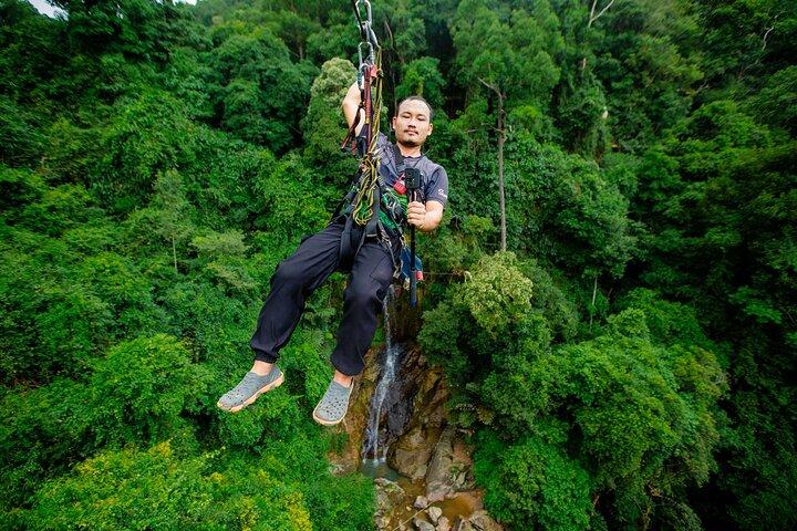 Koh Samui Jungle Zipline e Café com Vista da Catarata
