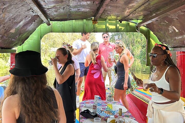 Xochimilco Barco Fiesta Tentacion 18+ with Open Bar and Tacos