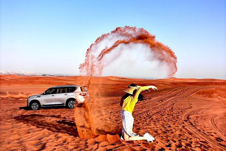 Dubai Morgen Wüste Safari Sand Boarding & Kamelfahrt (jeep)