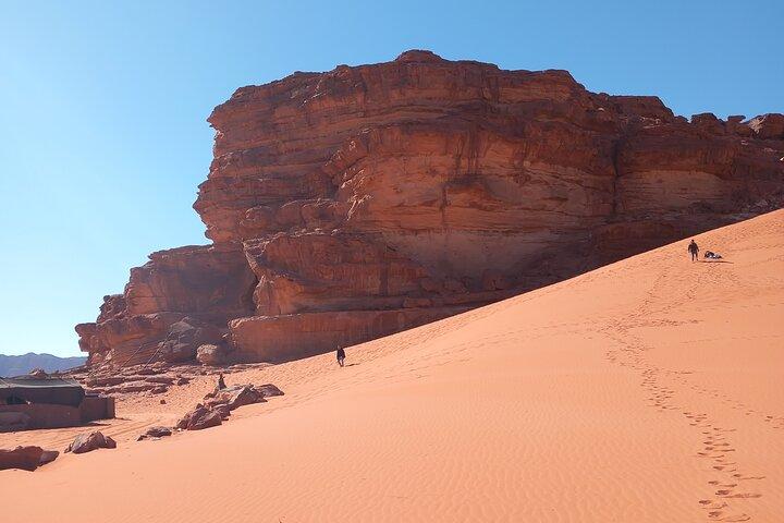 Excursión de 4 horas al desierto de Wadi Rum con paseo en camello de media hora