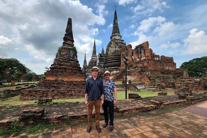 Privat flydende marked og historisk Ayutthaya sightseeingtur