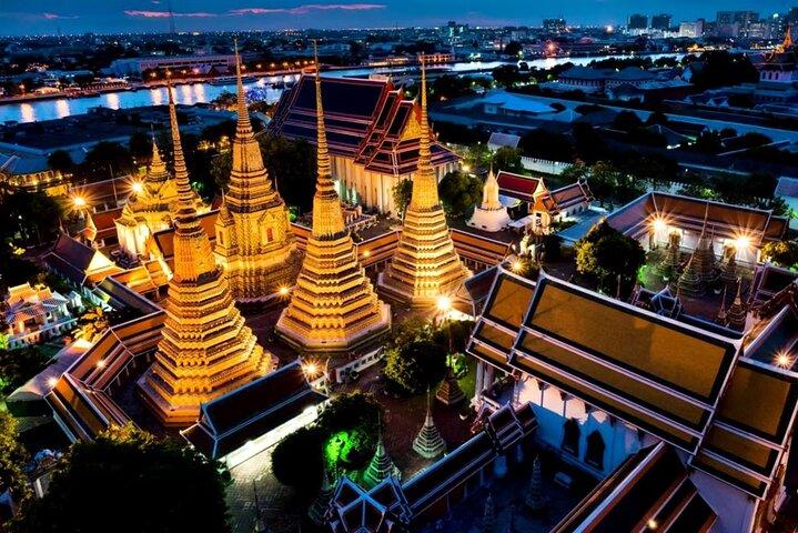 Bangkok efter mørke Tuk-Tuk templer, markeder og gadefødevarer
