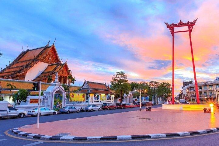 Bangkok efter mørke Tuk-Tuk templer, markeder og gadefødevarer