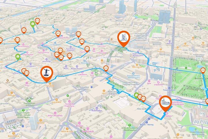 Bruxelles: Audioguidet byvandring, 2 timer og 40 minutter og 25 kommentarer