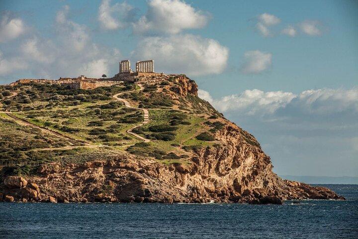 Solnedgång vid Poseidontemplet och Vouliagmenisjön Privat resa