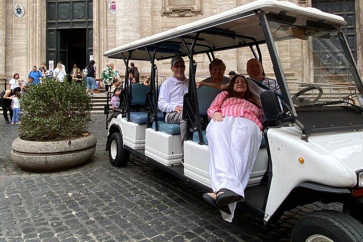 Carrito de golf por la Roma Imperial